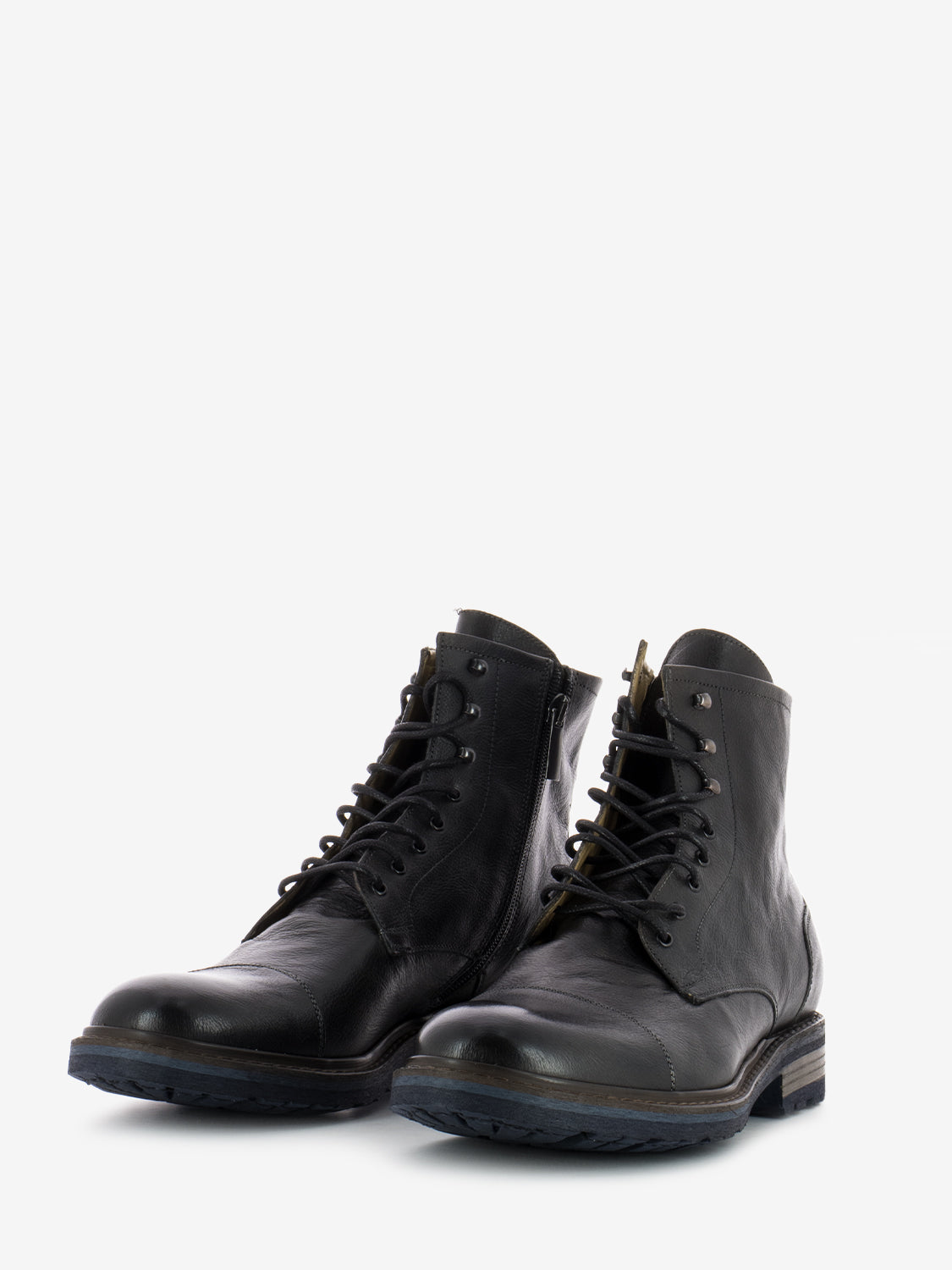 Dark brown leather amphibians