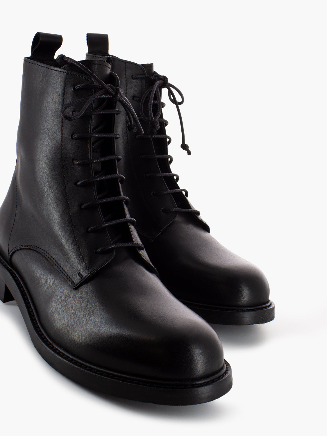 Anfibi Kat in pelle nero