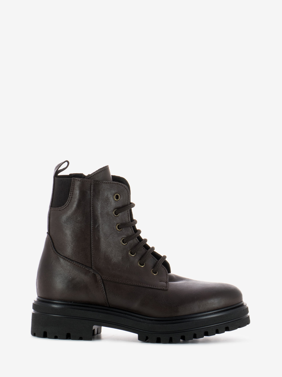 Leather amphibian with high tongue dark brown
