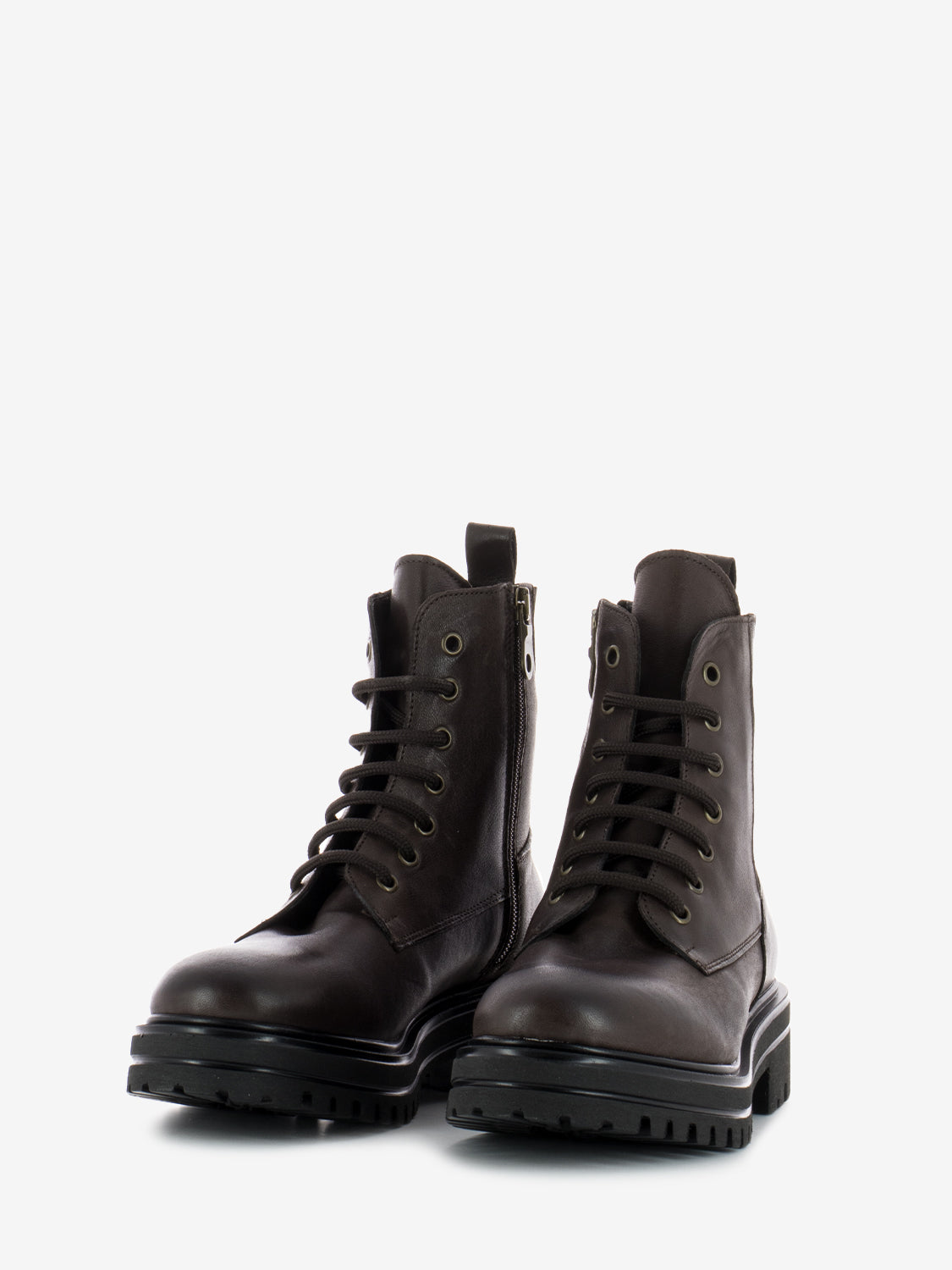 Leather amphibian with high tongue dark brown