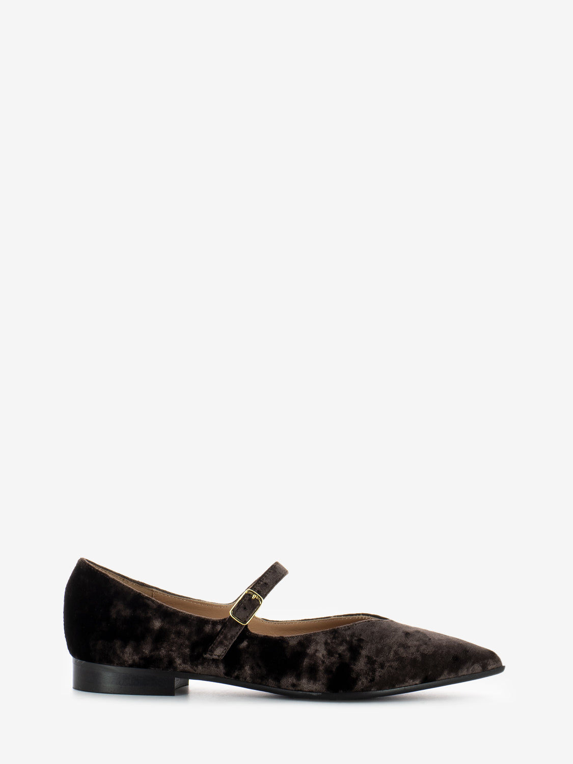 Baby ballerina in dark brown chenille