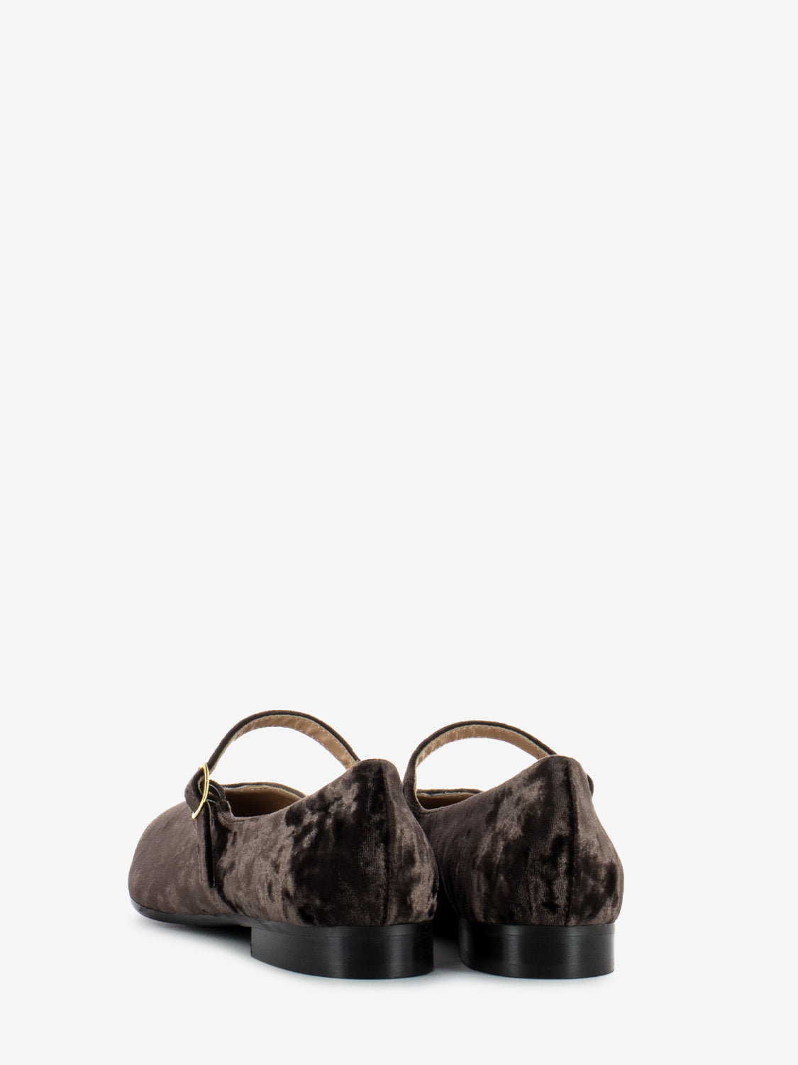 Baby ballerina in dark brown chenille