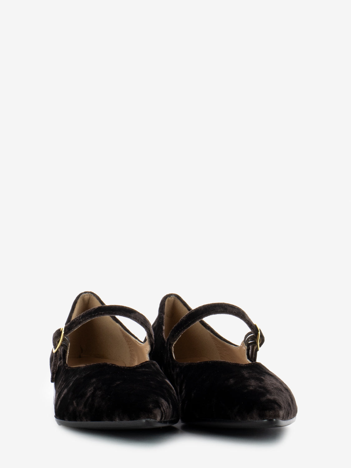 Baby ballerina in dark brown chenille