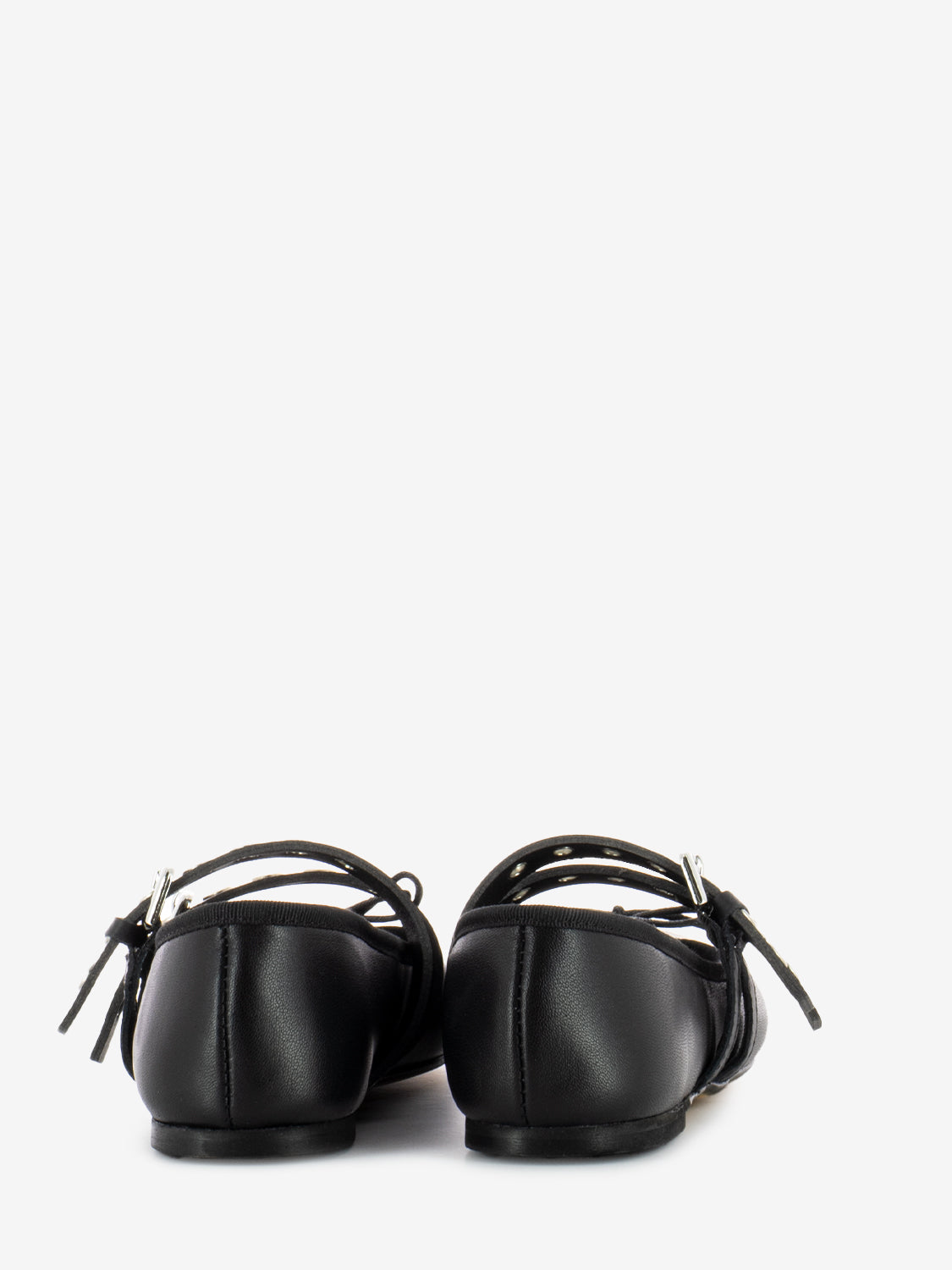 Black Buckle Ballerina