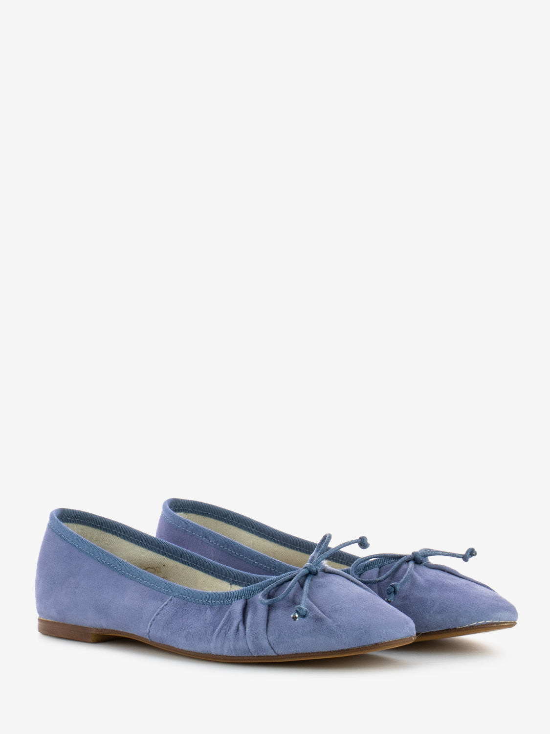 Suede jeans ballerina