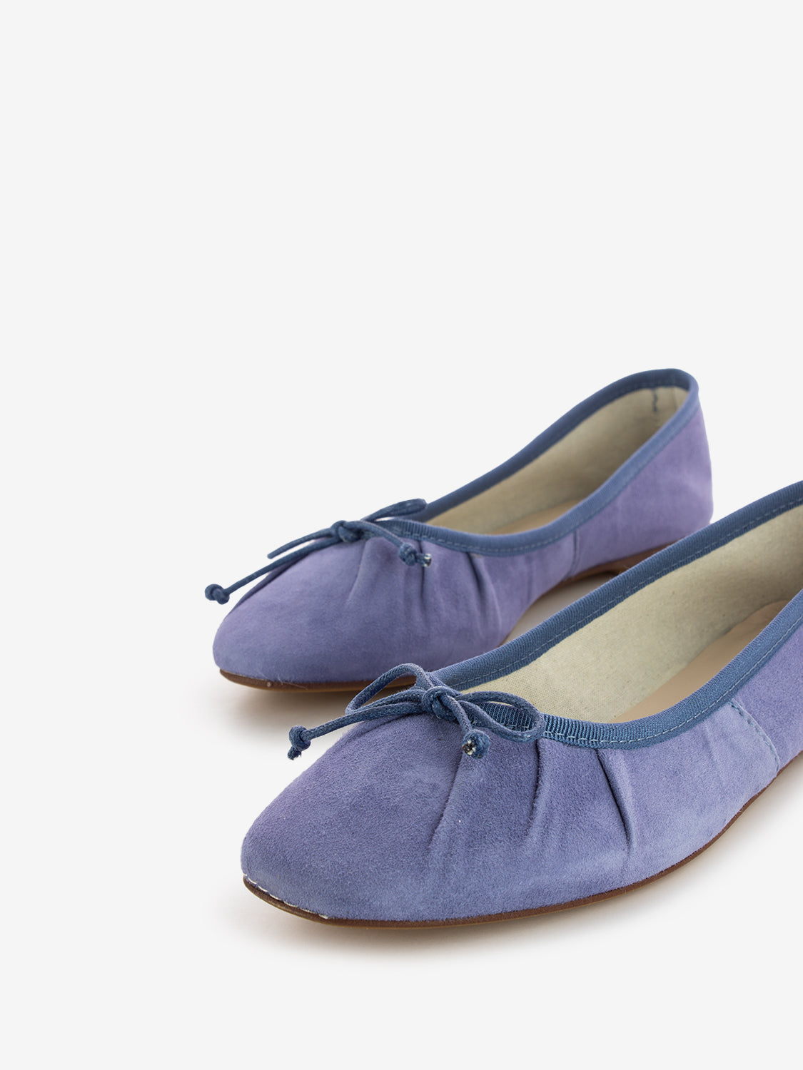 Suede jeans ballerina