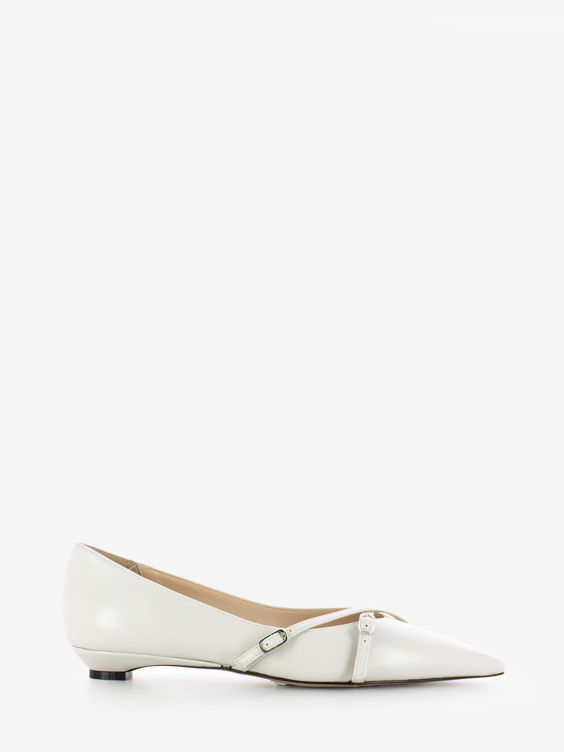 Ballerinas with stone woven straps