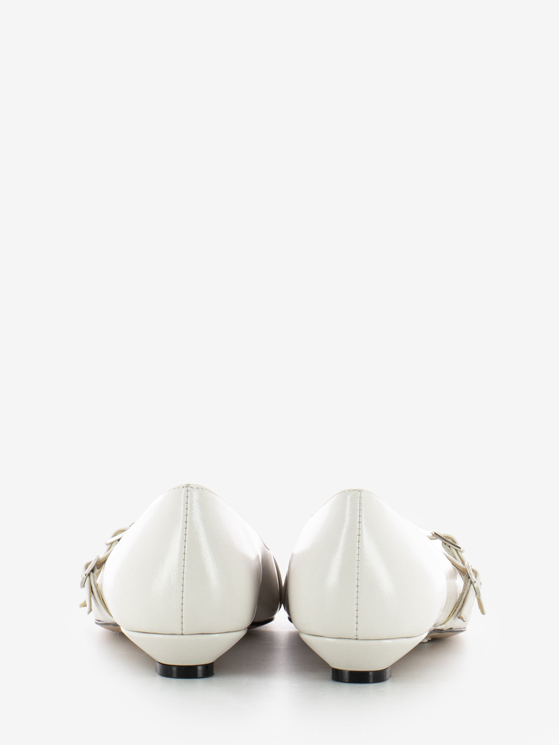 Ballerinas with stone woven straps