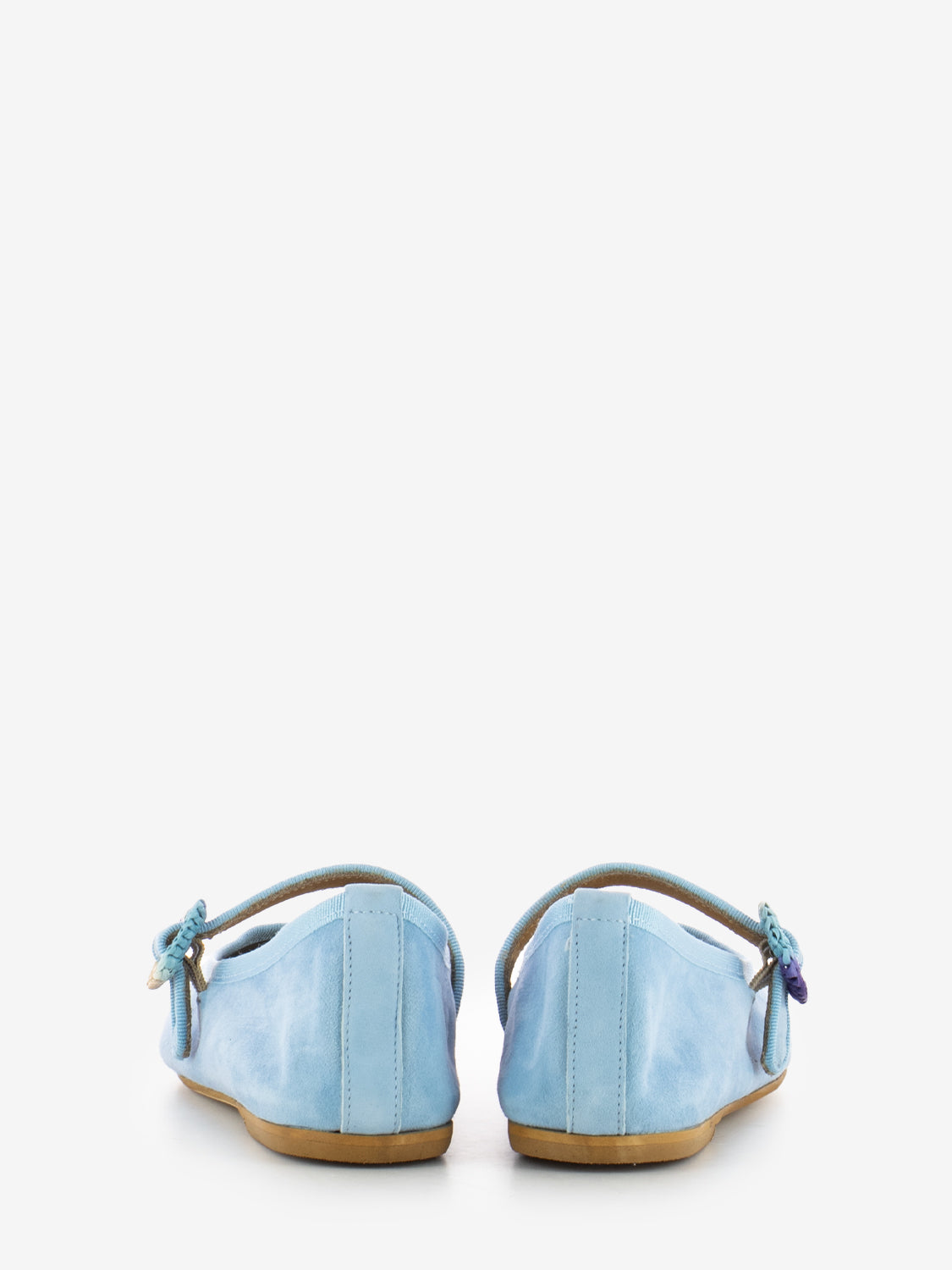 Ballerinas with light blue strap