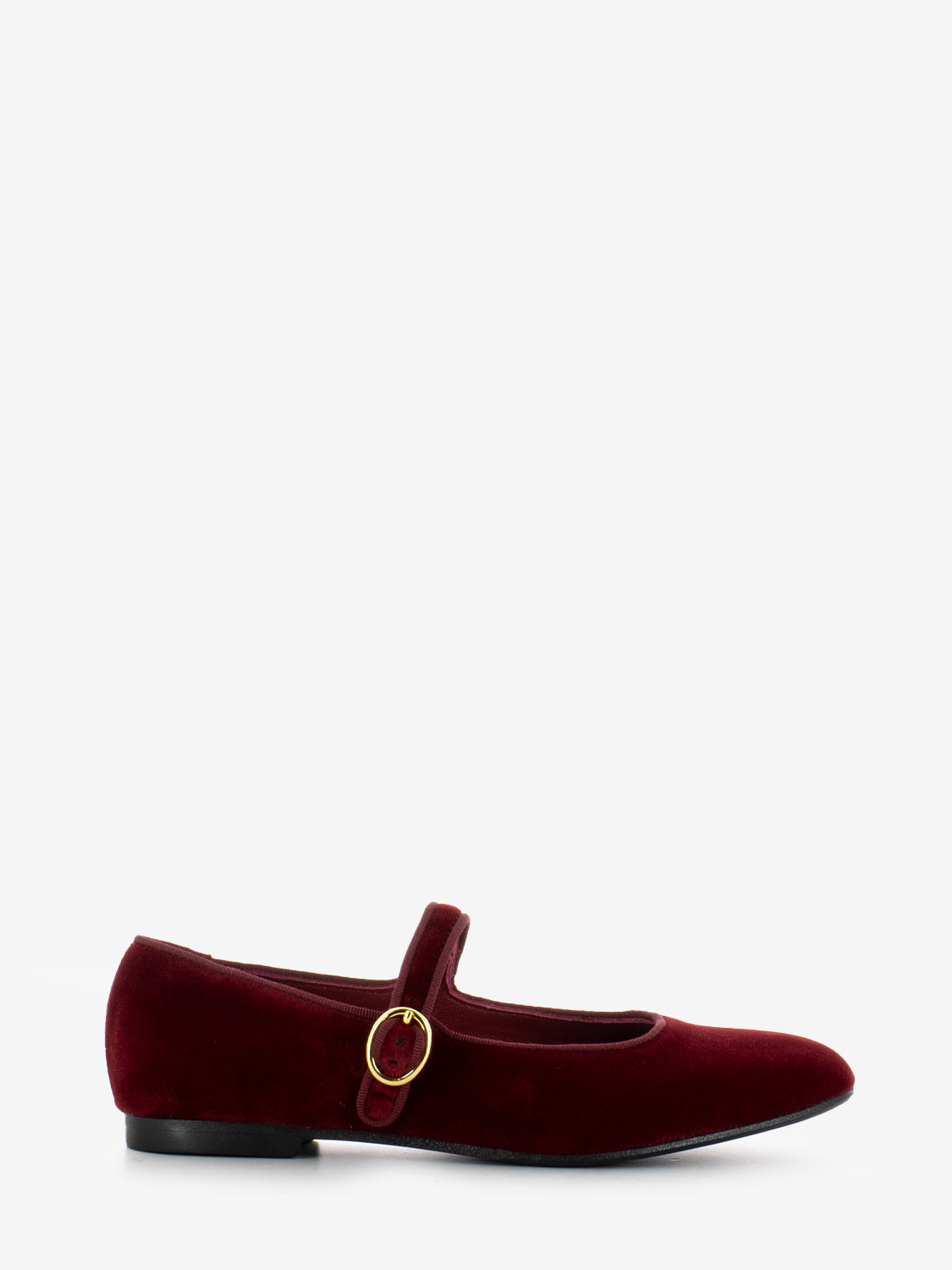 Ruby Velvet Ballerinas