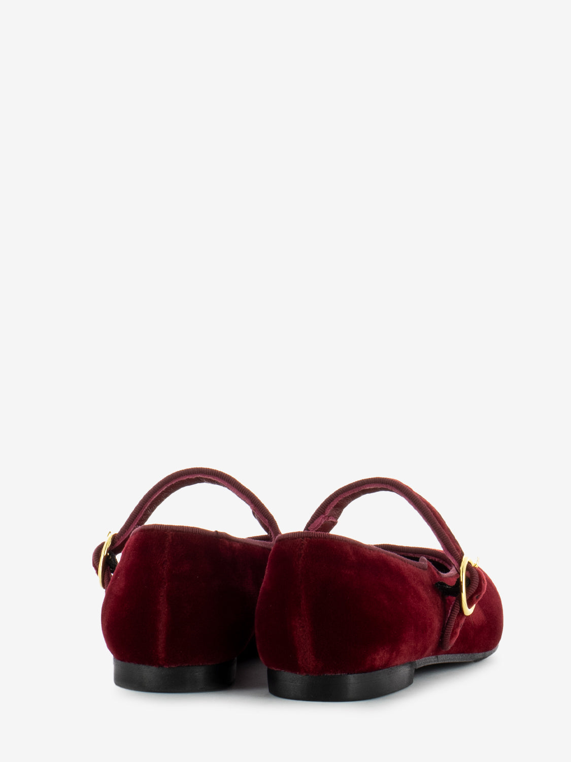 Ruby Velvet Ballerinas