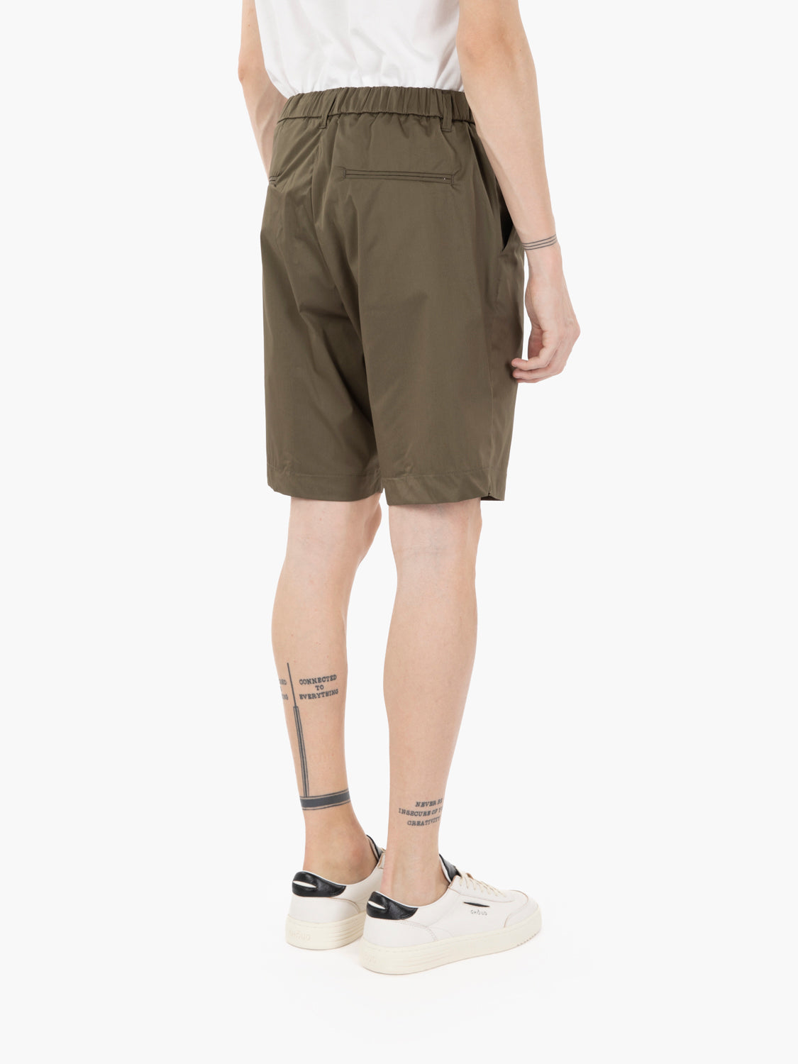 Bermuda shorts with military drawstring