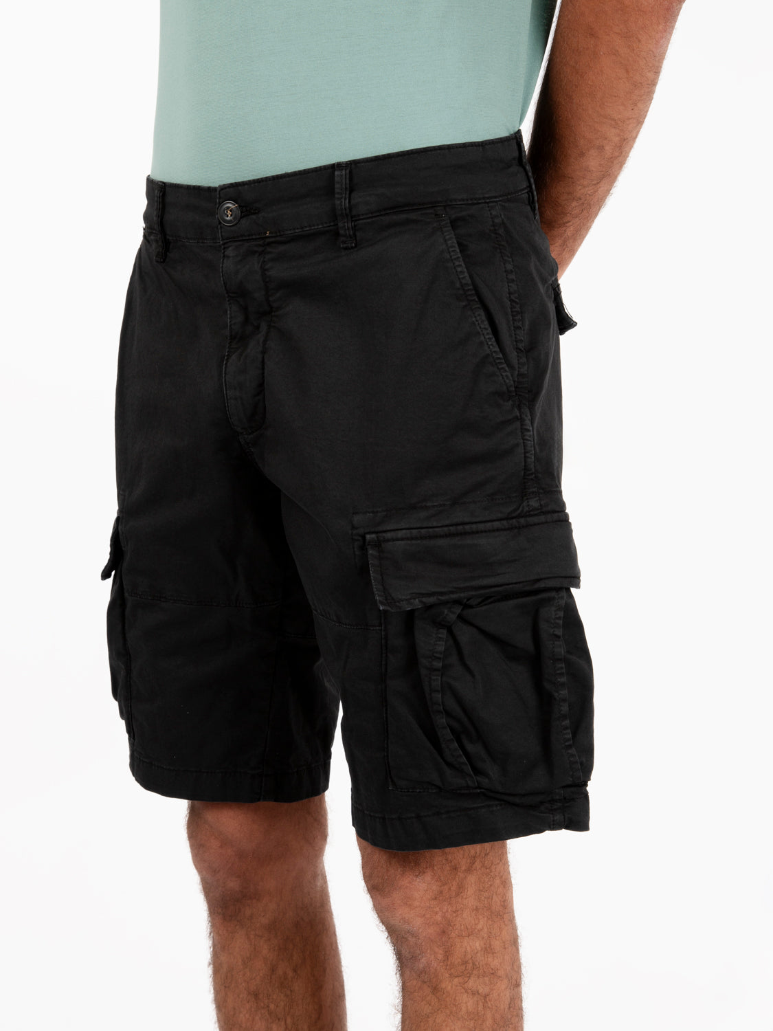 DSQ Bermuda shorts in washed black