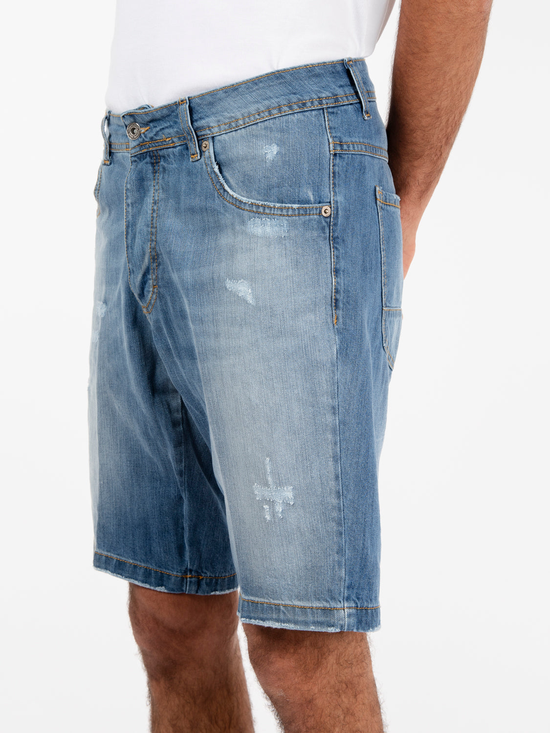 Bermuda in denim chiaro