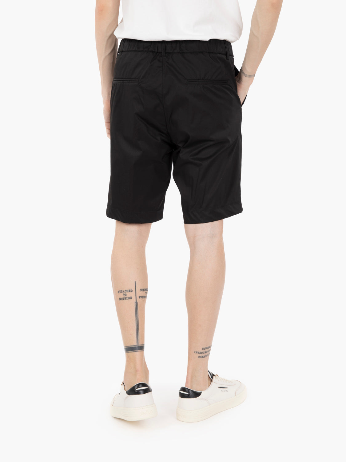Bermuda in tela nero