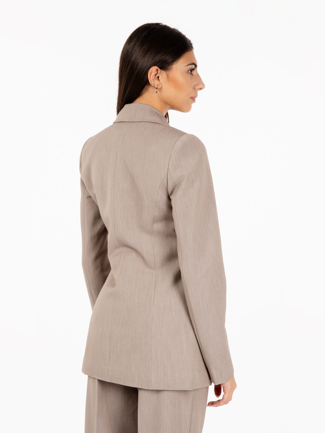 Blazer doppiopetto beige