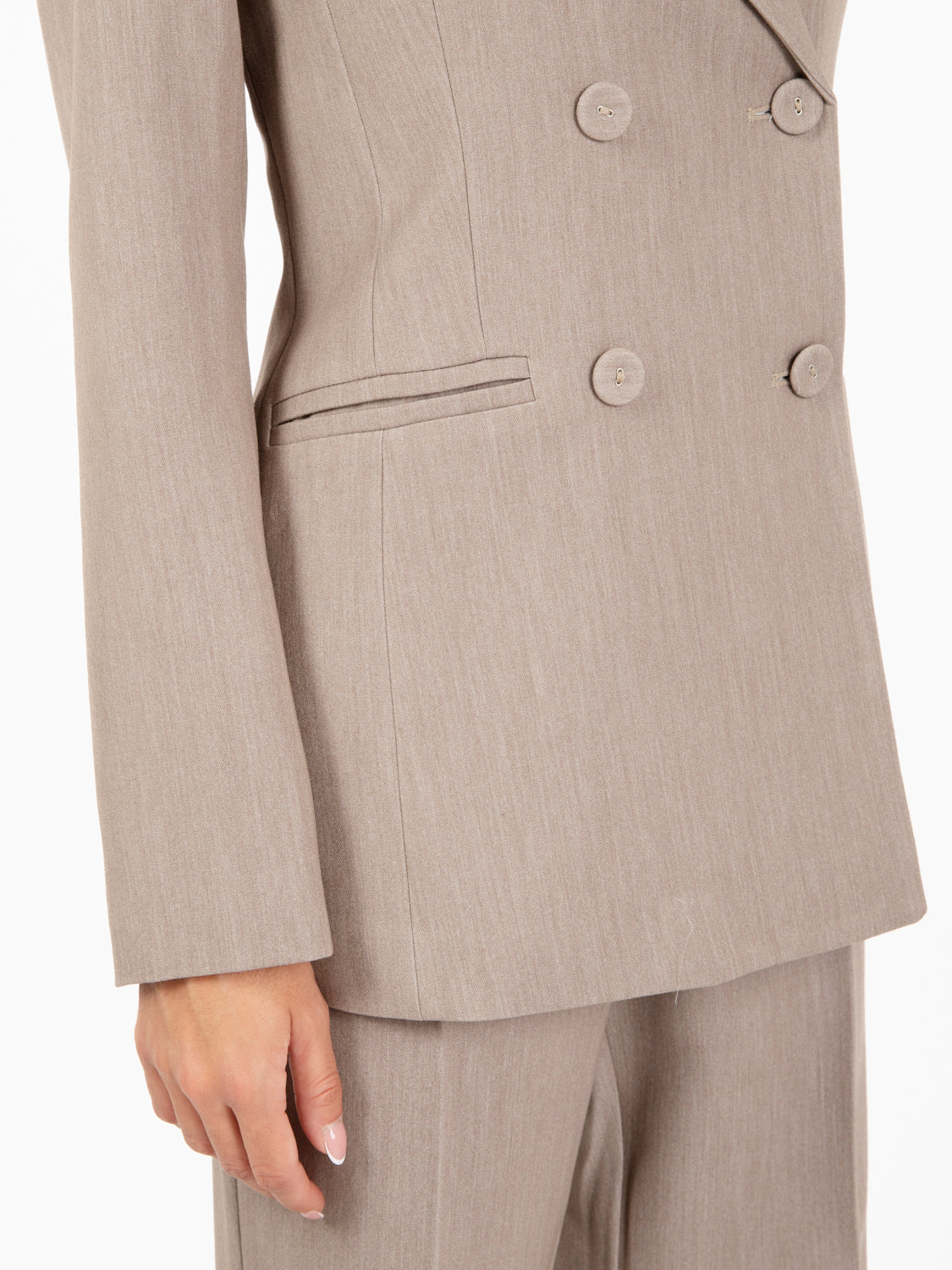 Blazer doppiopetto beige