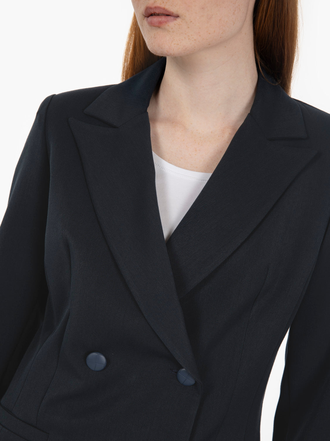 Blazer doppiopetto sfoderato blu