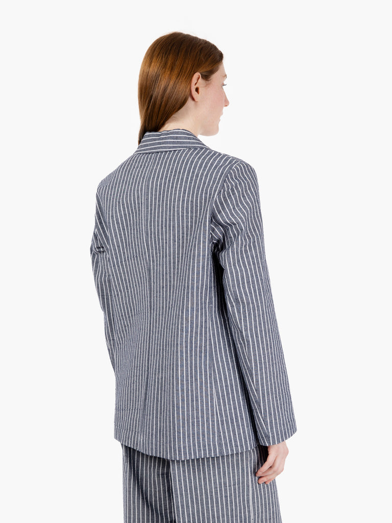 STIMM - Blazer gessato blu