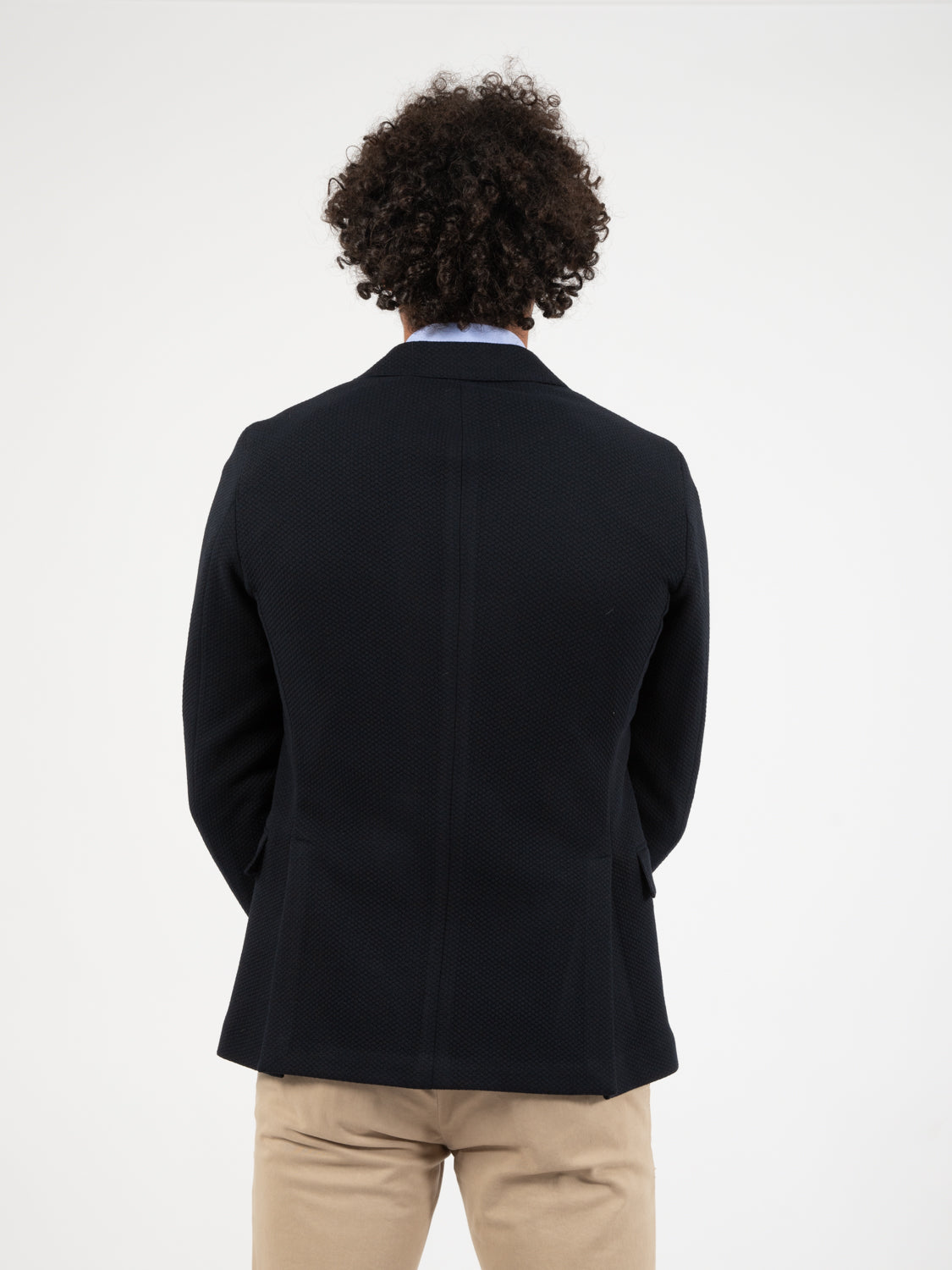 Blazer Impact nido d'ape blu