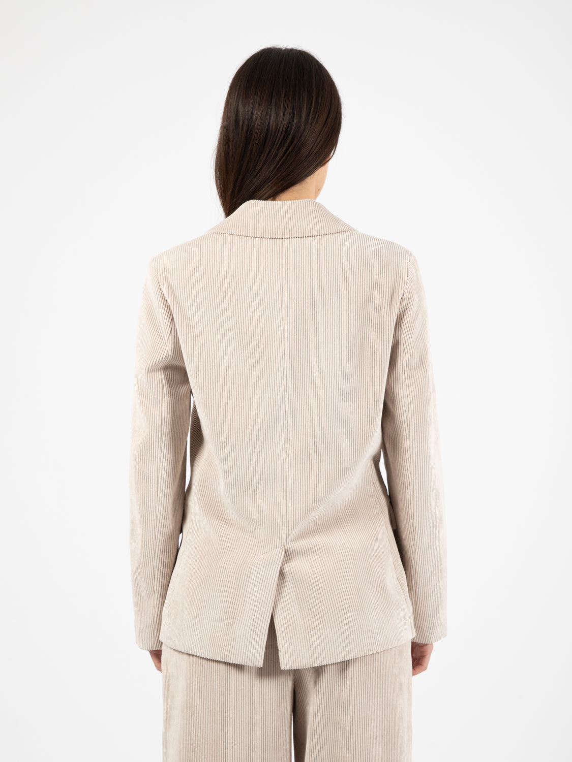 Blazer in velluto a coste naturale