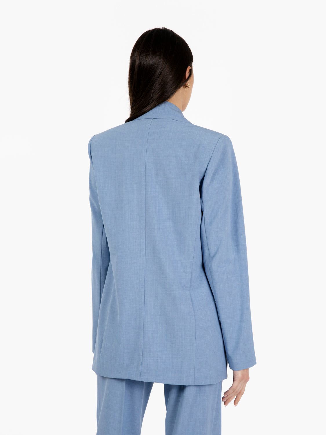 Blazer senza bottoni polvere