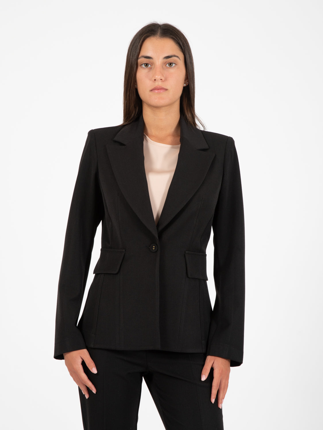 Blazer sfiancato nero