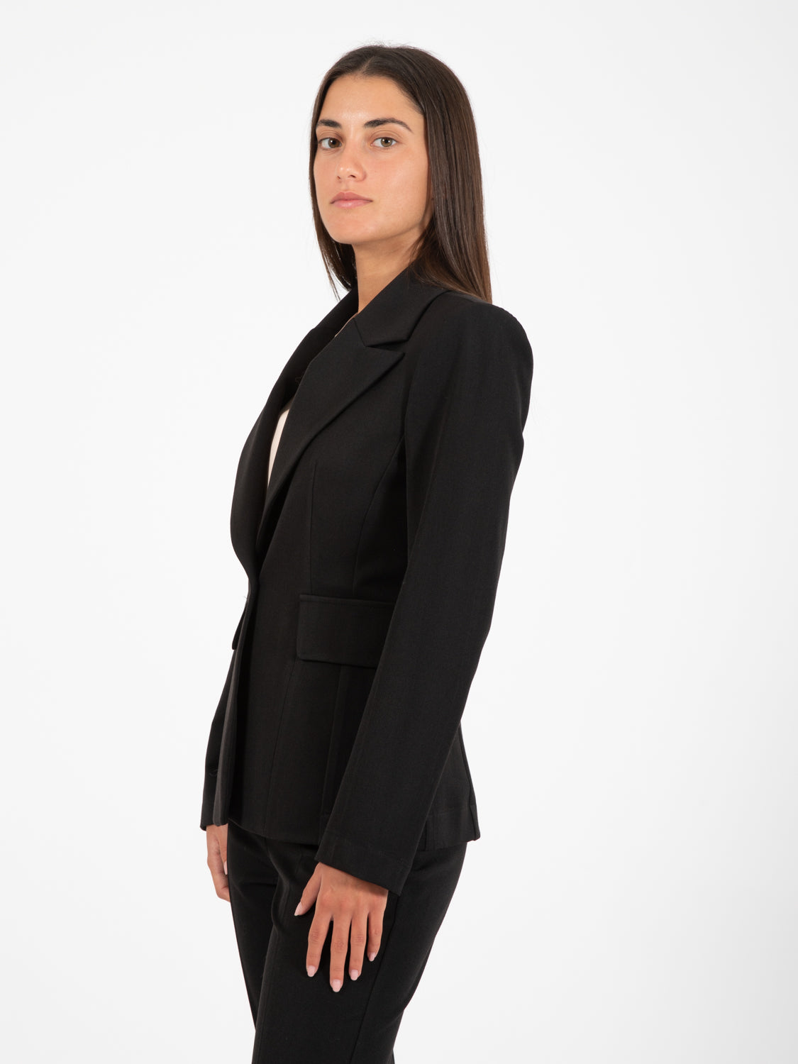 Blazer sfiancato nero