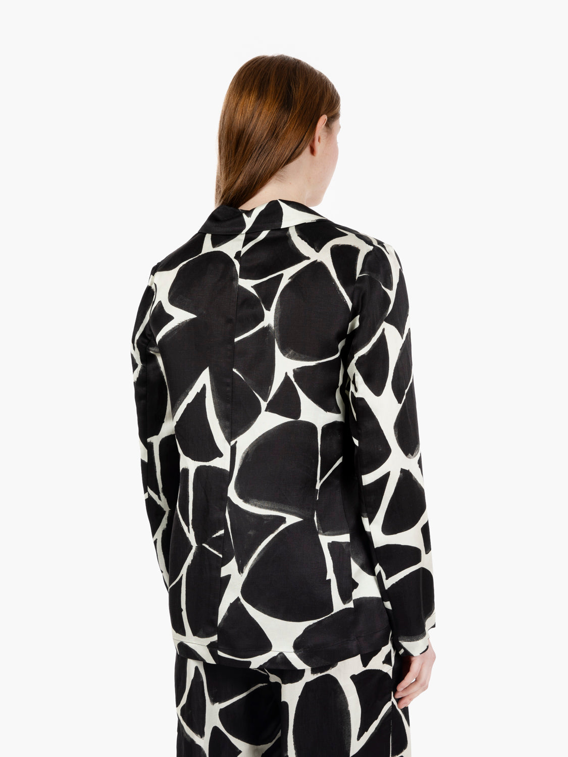 Blazer sfoderato bianco / nero