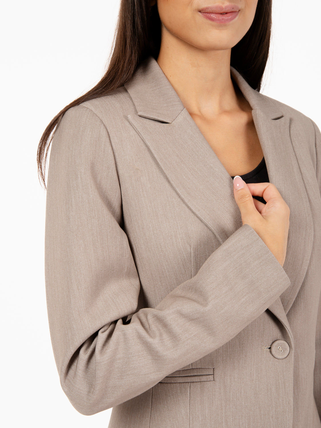 Blazer slim fit Kasha grigio