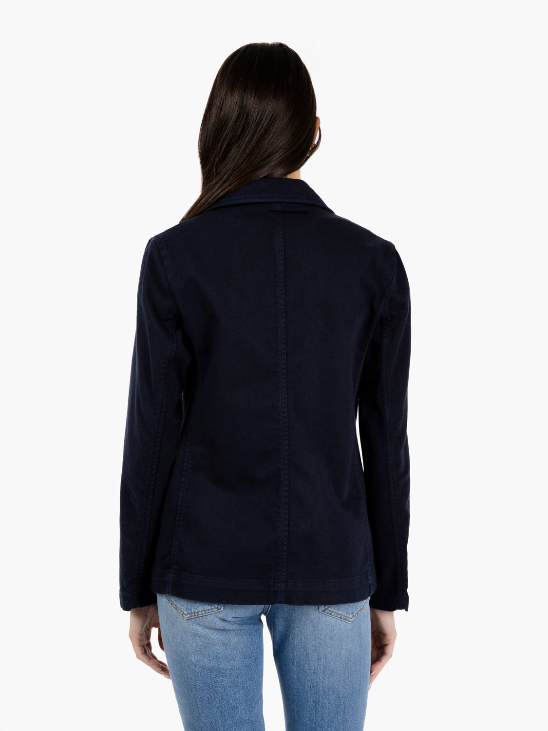 Blazer Tonia in cotone blu