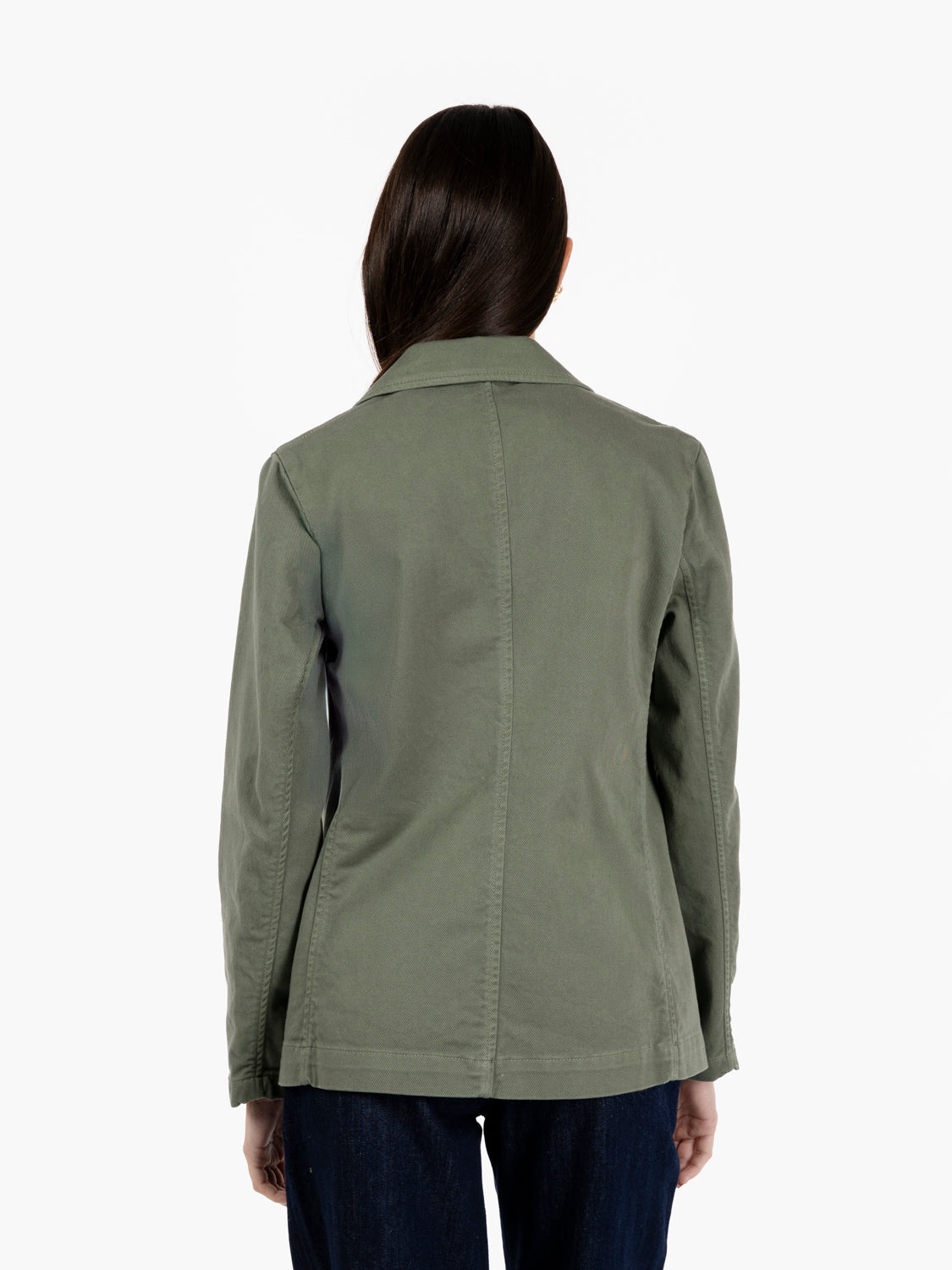 Blazer Tonia in cotone salvia
