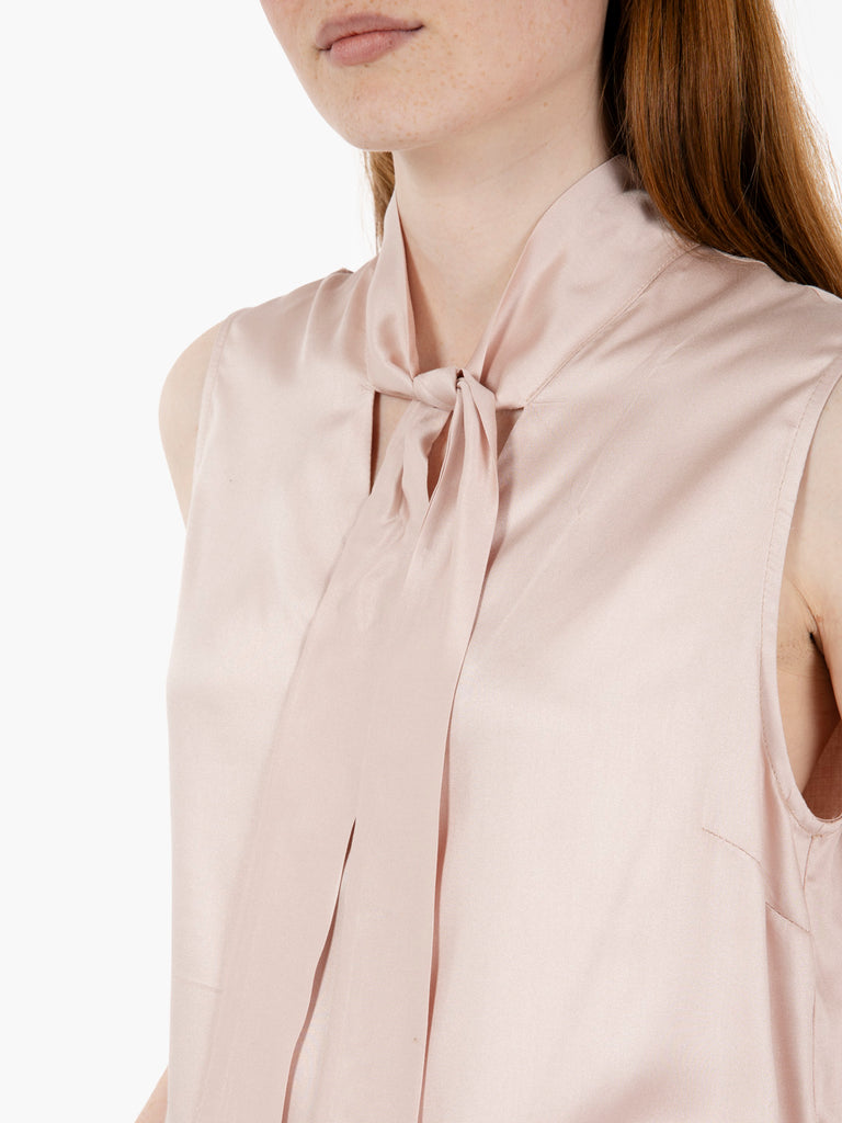 STIMM - Blusa con fiocco rosa