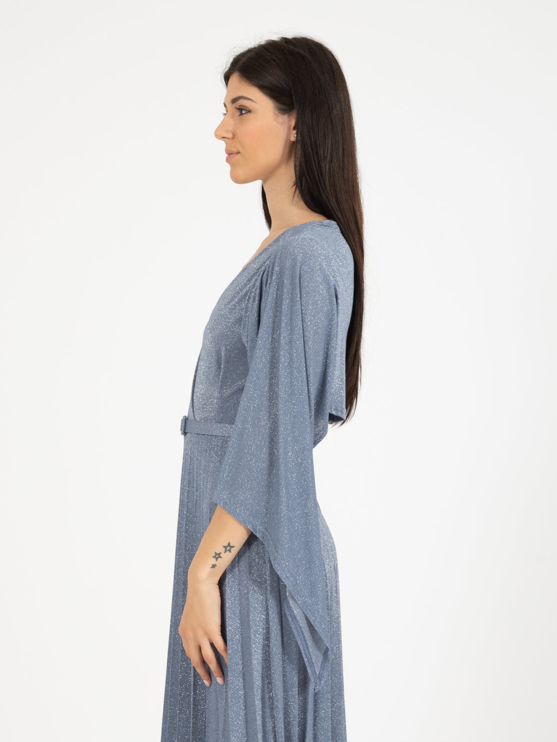 Cobalt / silver lurex bolero