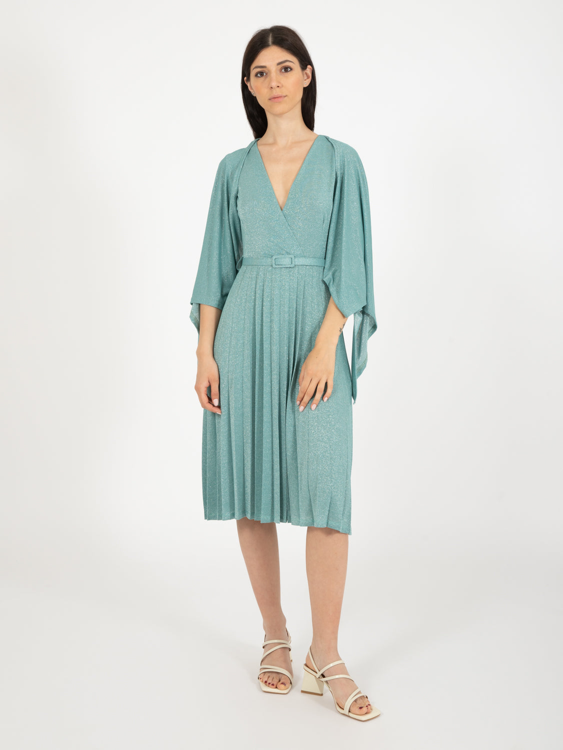 Bolero lurex shrug fern / silver