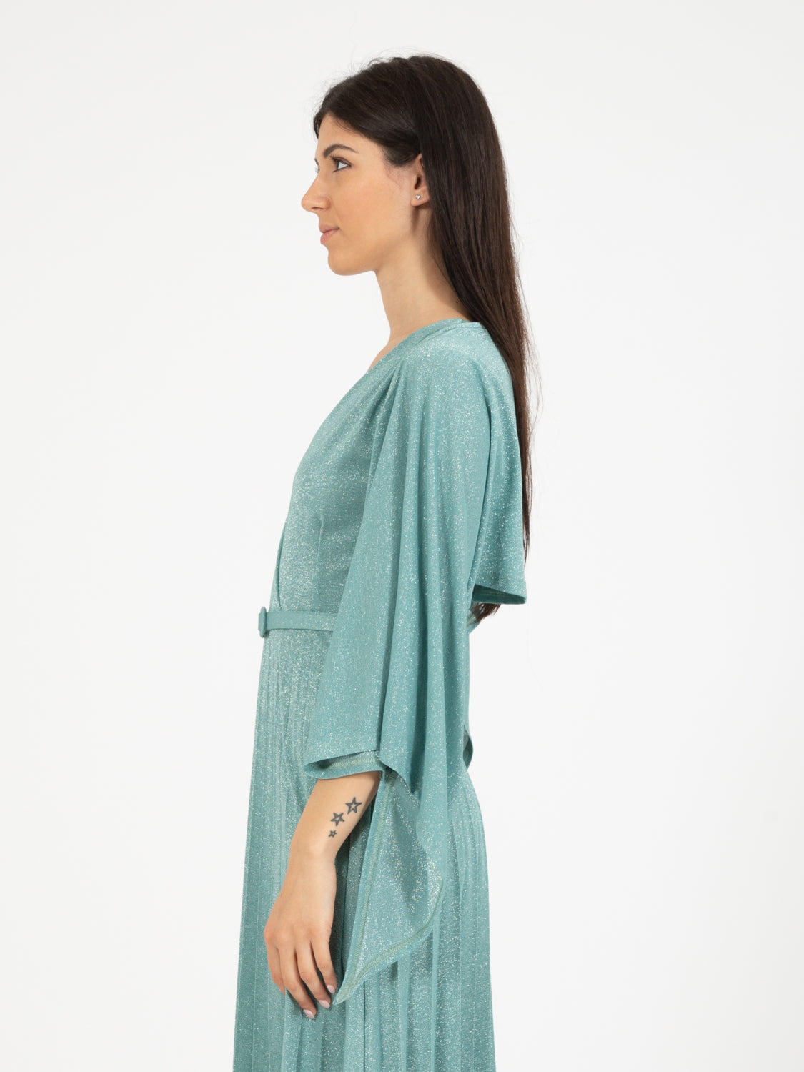 Bolero lurex shrug fern / silver