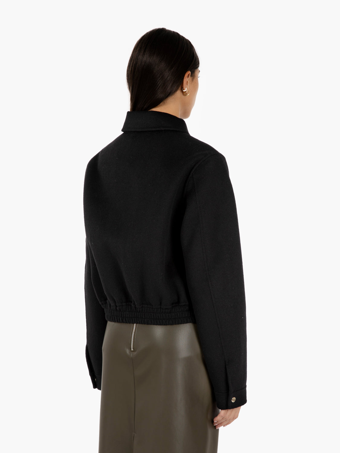 Bomber in panno Deni black