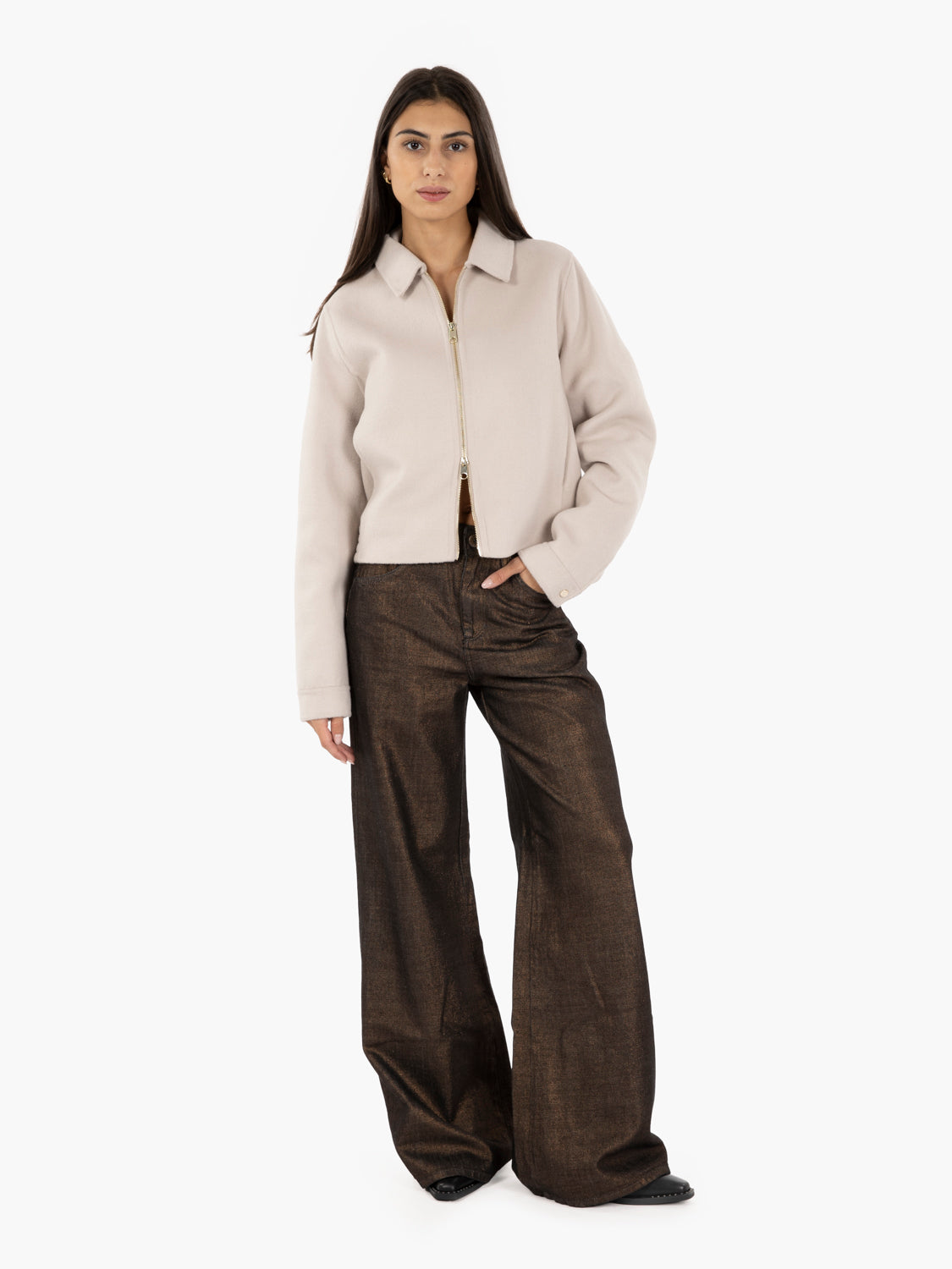 Bomber in panno Deni ice
