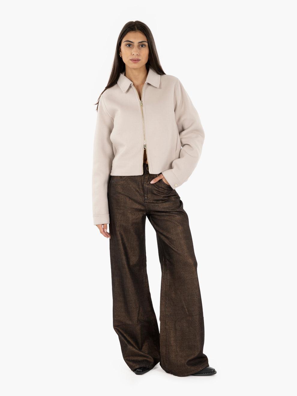 Bomber in panno Deni ice