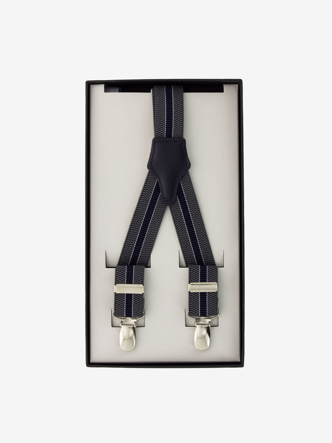 Bretelle regimental grigio / blu