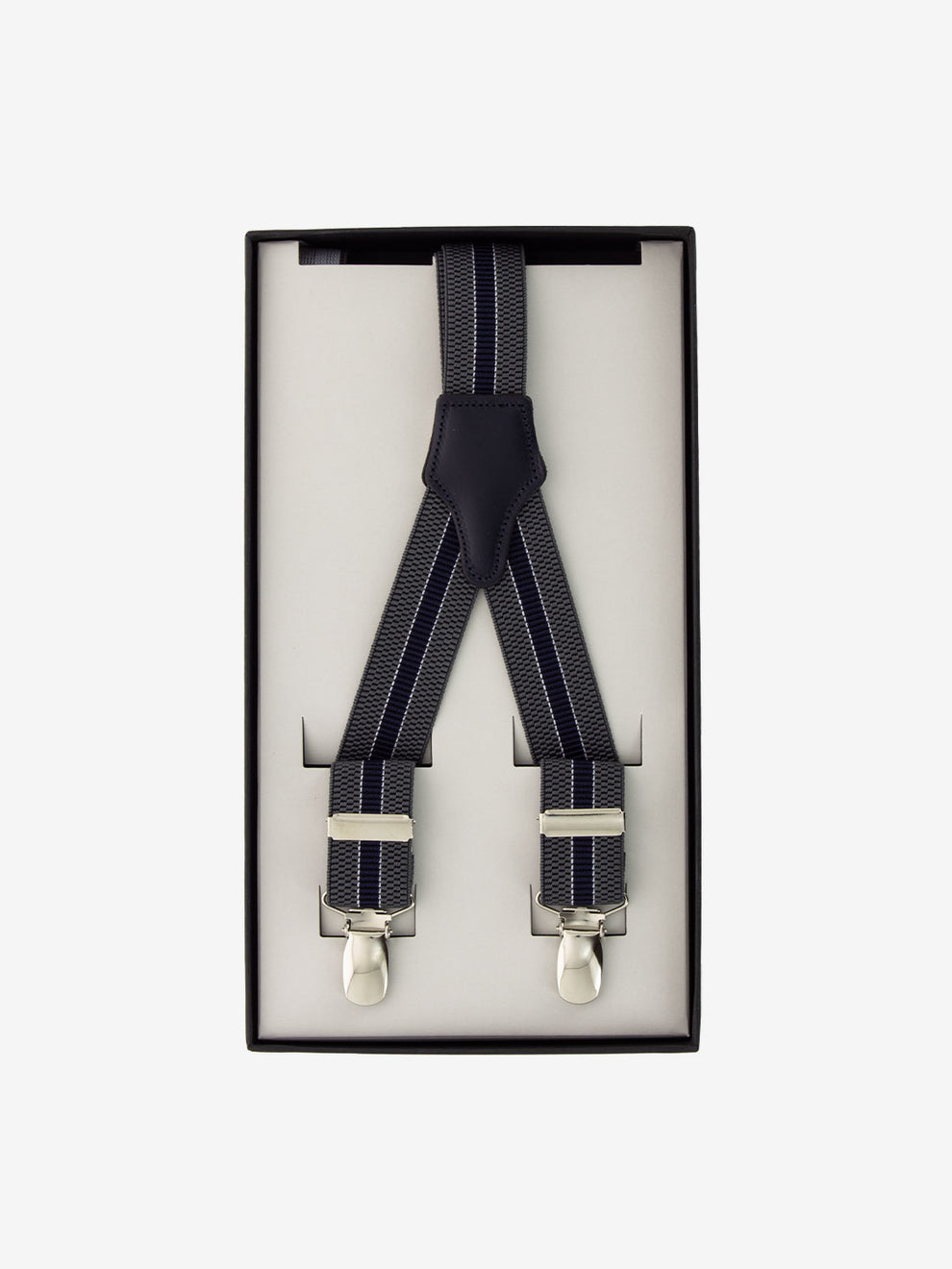 Regimental braces grey / blue