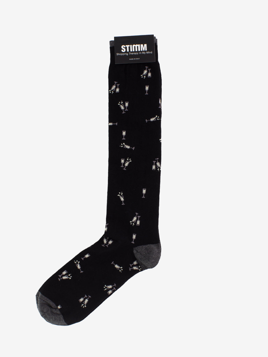 Calzini alti bottiglie neri