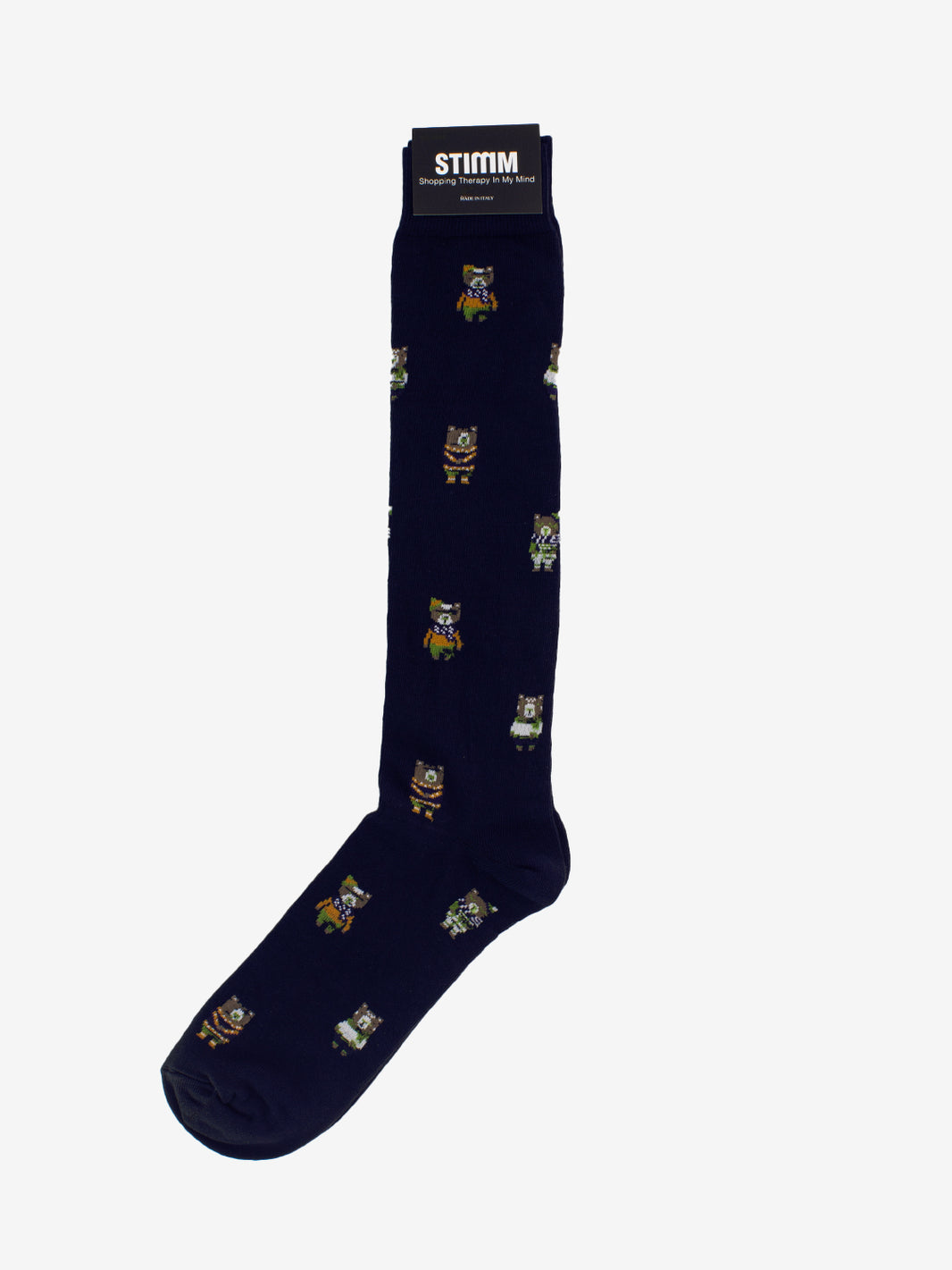 BLUE TEDDY BEAR SOCK 510LF_BLU