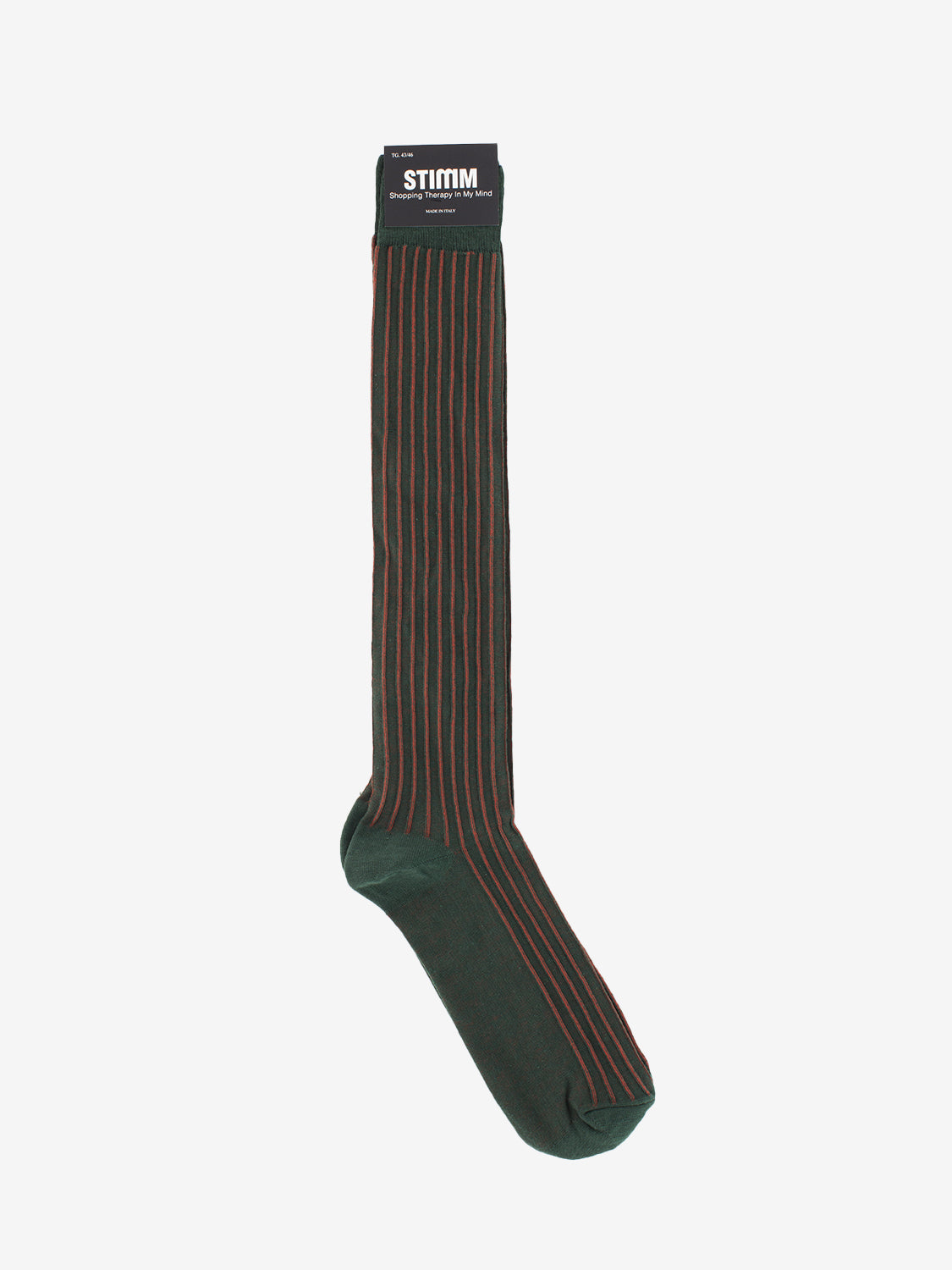 Long sock green/red stripe