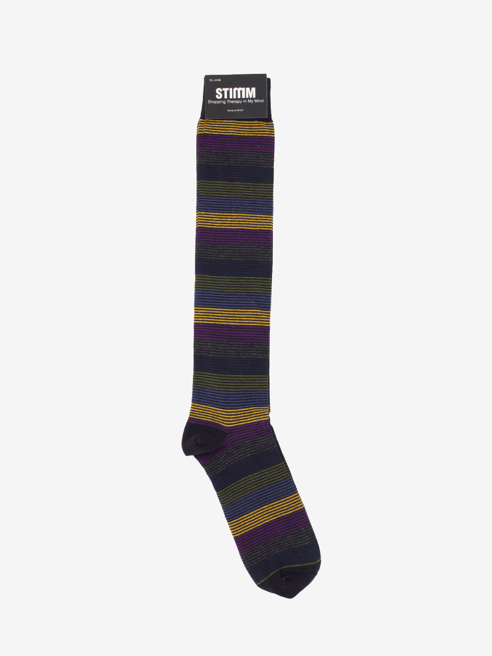 Calzino lungo righe sottili multicolor