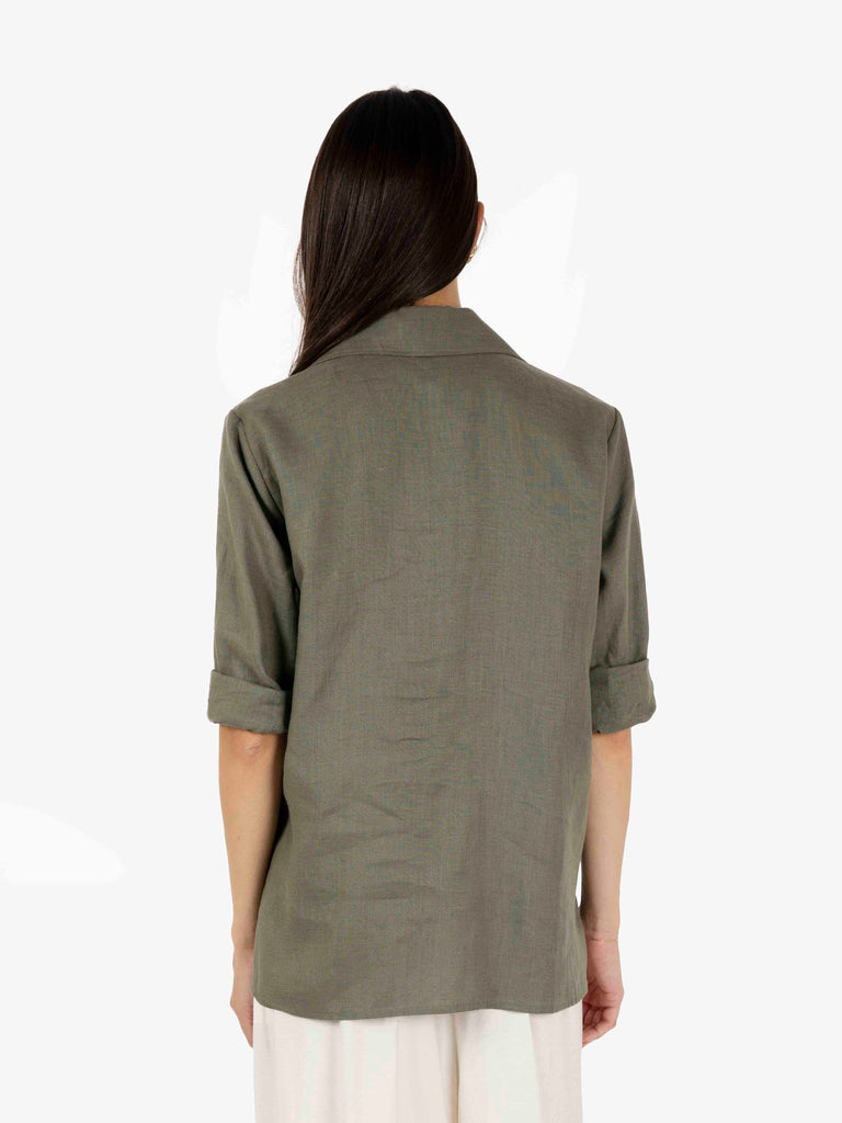 STIMM - Camicia con tasche verde militare