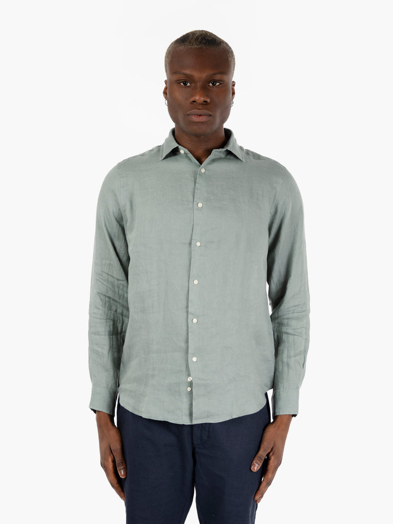 STIMM - Camicia in lino olive