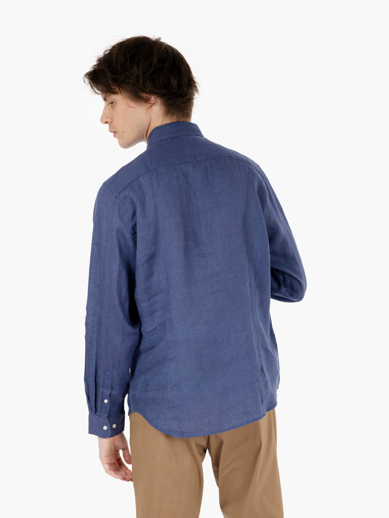 STIMM - Camicia in lino ultramarine