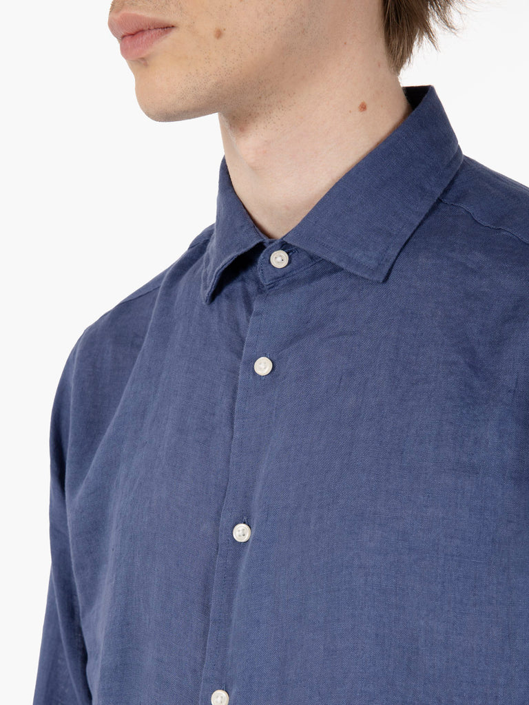 STIMM - Camicia in lino ultramarine