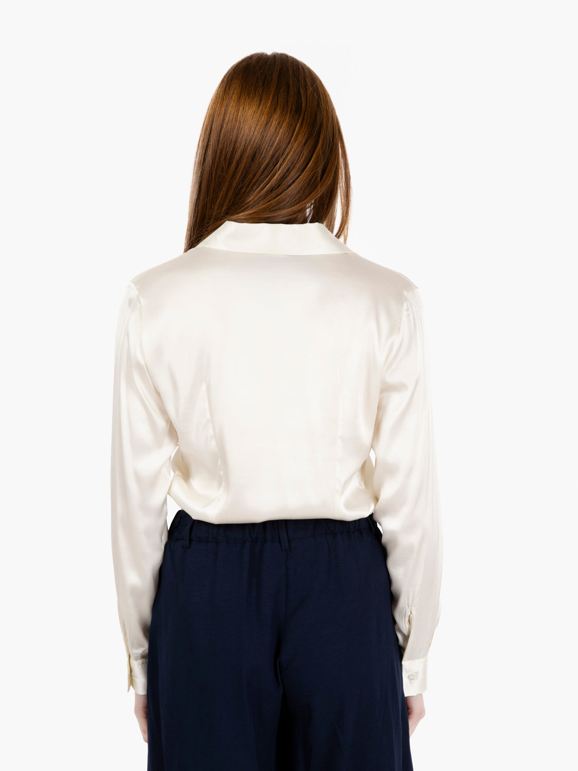 Iria shirt in champagne satin